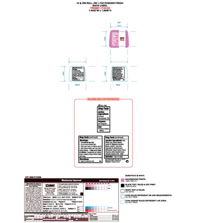 5122-03 back label 2015.jpg Hi & Dri Roll-On Antiperspirant - 5122 03 back label 2015